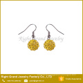 AAA CZ Stone Crystal Paved Hook Shamballa Earring Studs